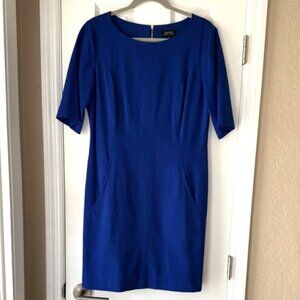 Tahari Arthur S. Levine Royal Blue Dress with Front Pockets Size 10